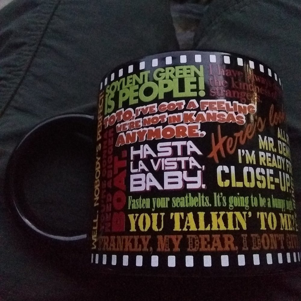 Classic Movie Mug, one liners you know and love coffee mug 12 ounces